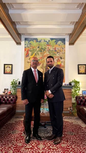 Ambassador held a meeting with Mr. Deependra Pandey, Group CEO, Luxury Venture Group (LVG) at India House, Berne, 29.07.2025